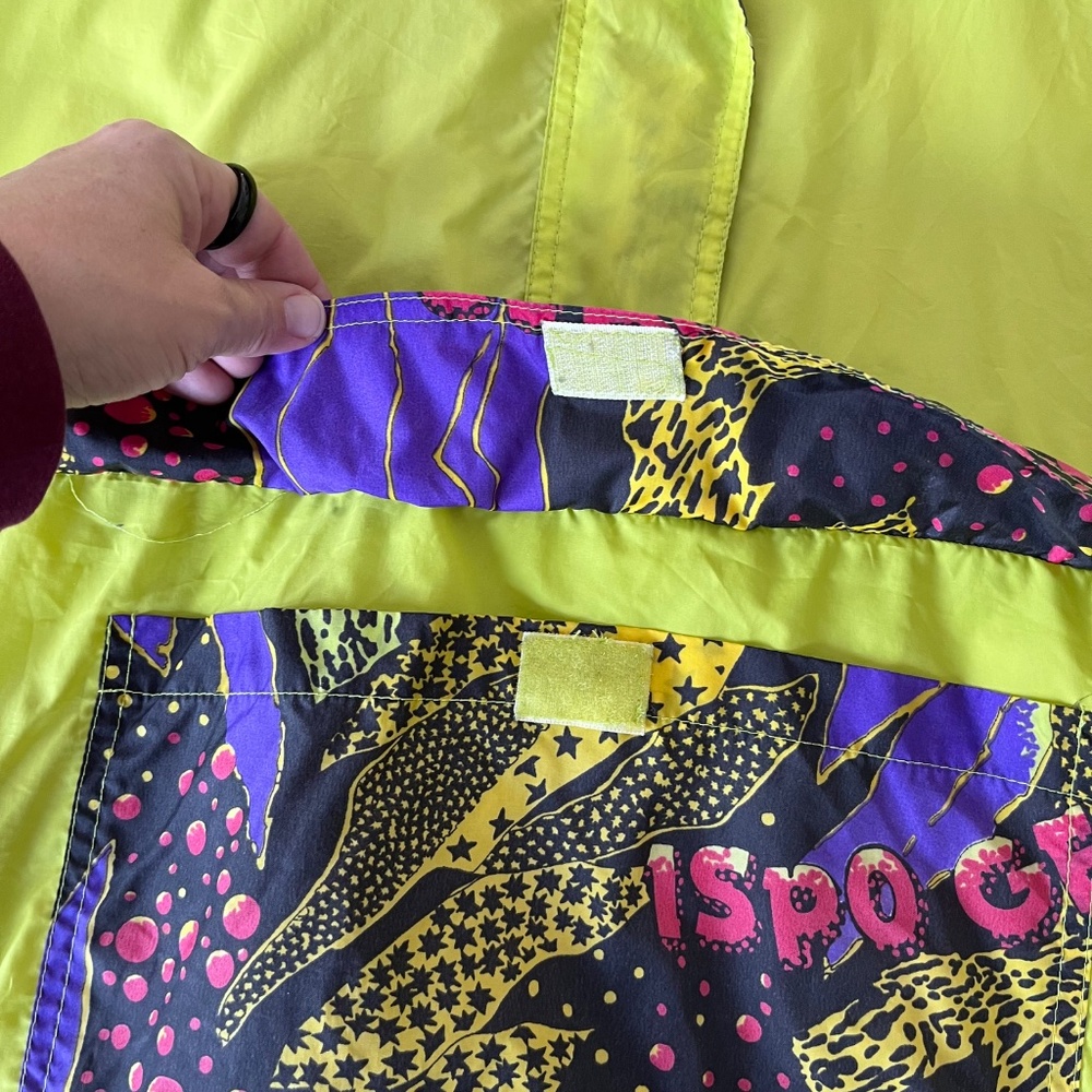 Vintage Neon ISPO Spring Windbreaker / Rain Jacket - Picture 3 of 8